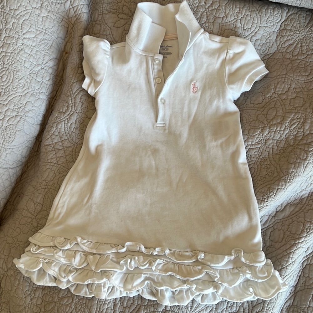 Ralph Lauren polo dress with bottom ruffles